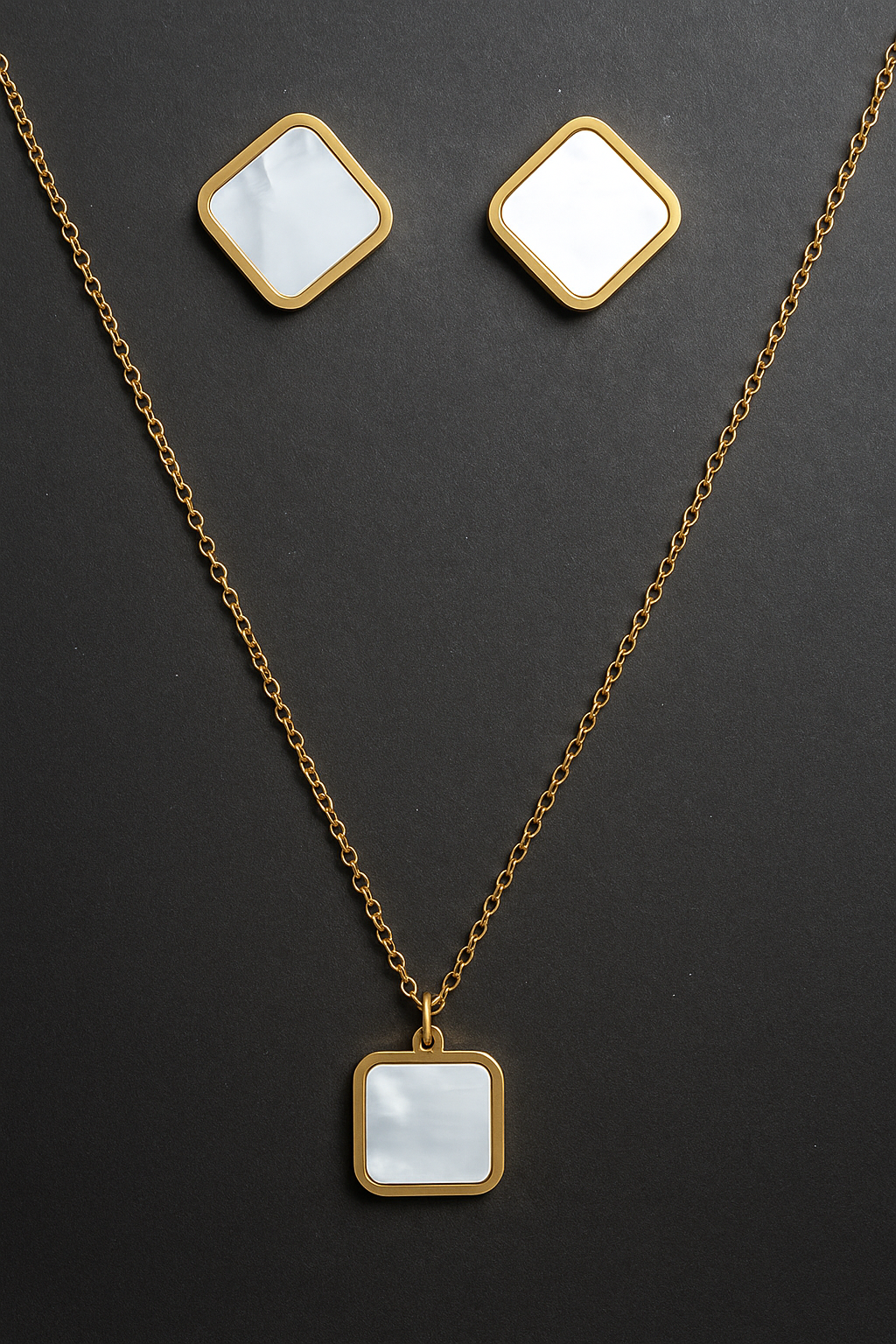 Square Shell Charm Set
