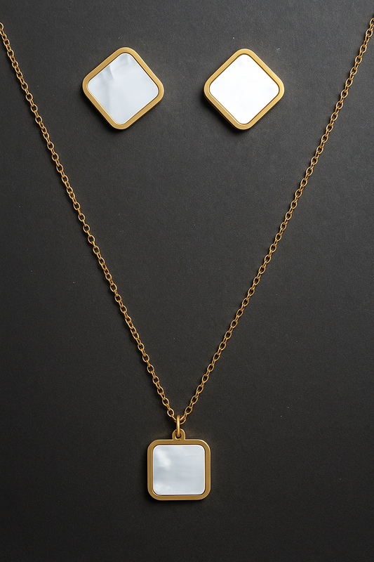 Square Shell Charm Set